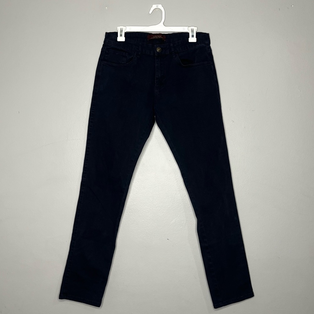 Zara Man Basic Navy Blue Pants O